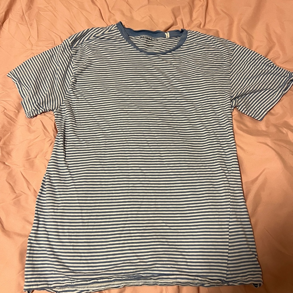 Pacsun Blue Striped Men's Shirt